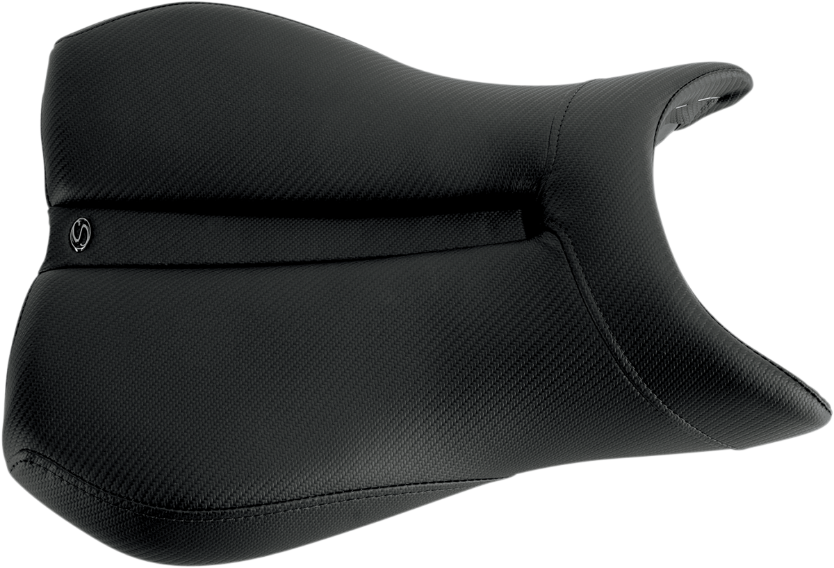 Asiento deportivo SADDLEMEN Gel Channel Track de fibra de carbono - Negro - R6S 0810-Y108
