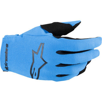 Guantes MX ALPINESTARS Radar para jóvenes - Azul/Negro - Mediano 3541824-713-M