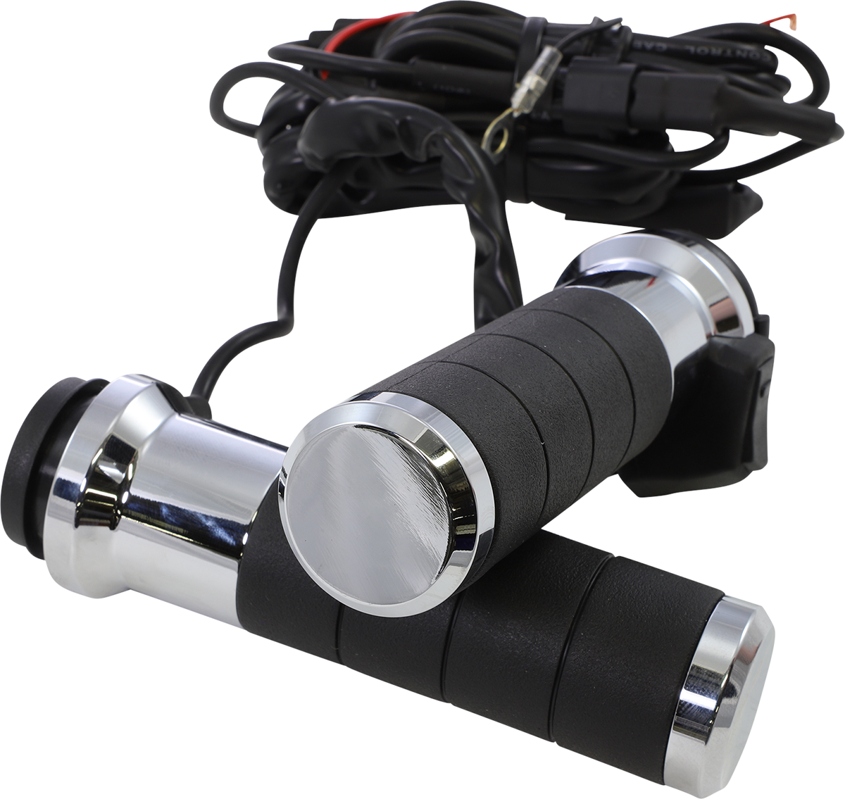 Puños KOSO NORTH AMERICA - Calefactables - Titan-X - 1" - Cromados AX068M00