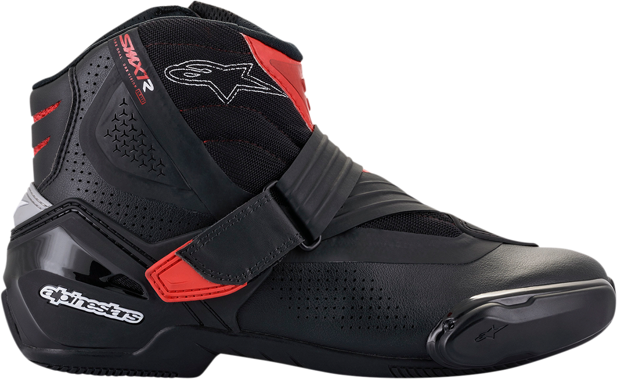 Botas ALPINESTARS SMX1-R V2 - Negro/Rojo - Talla 6.5 EE. UU. / 40 UE 2224021-13-40