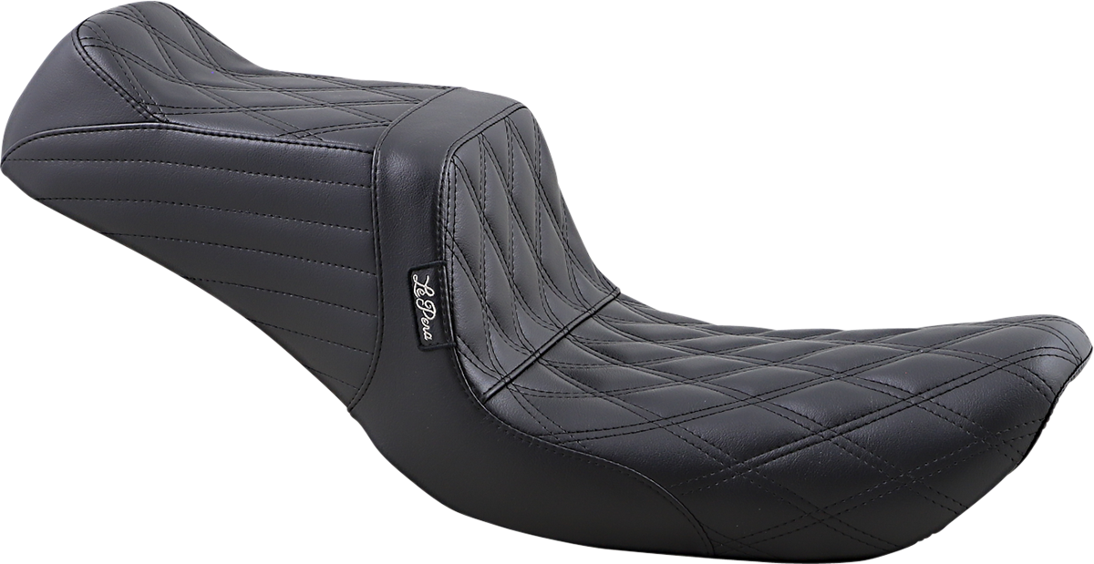 Asiento trasero LE PERA Tailwhip - Doble diamante - Negro - FXD '99-'03 LN-581DD