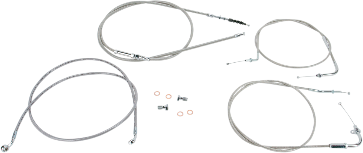 Kit de línea de cable BARON - 15" - 17" - VN900 - Acero inoxidable BA-8074KT-16