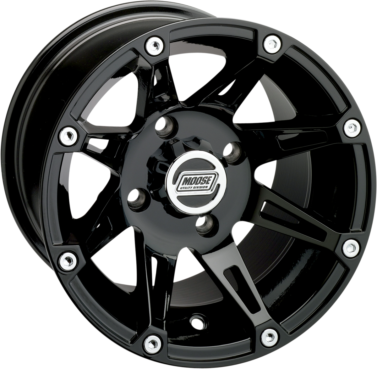 Rueda MOOSE UTILITY - 387X - Delantera - Negra - 12x7 - 4/110 - 4+3 387ML127110GB4