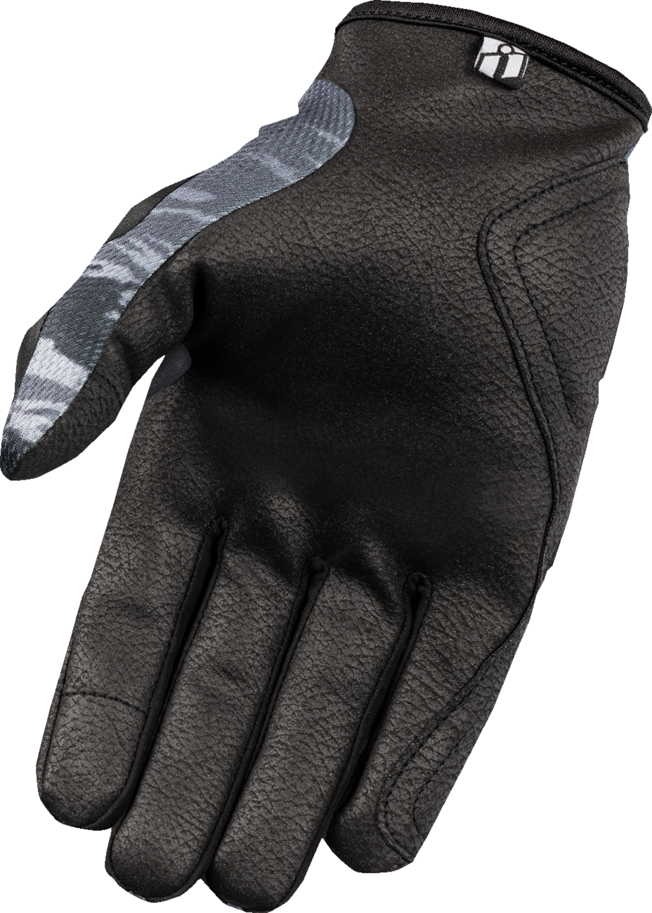 Guantes ICON Hooligan™ Tiger's Blood - Gris - Pequeños 3301-4629