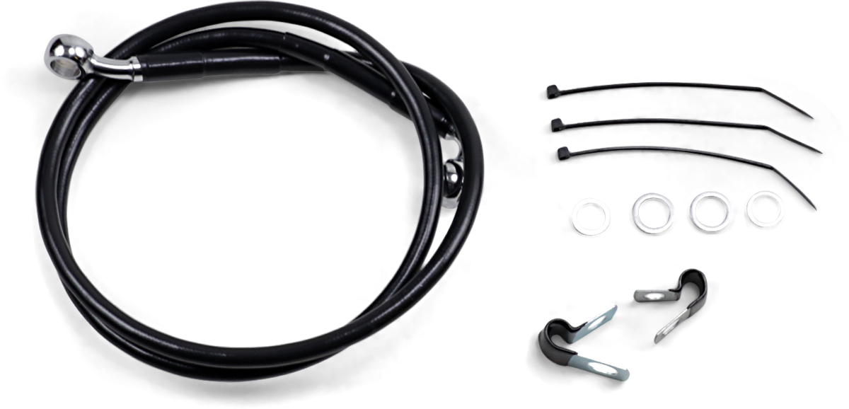 Línea de freno DRAG SPECIALTIES - Delantera - Negra - +2" - FXD '00-'05 640112-2BLK