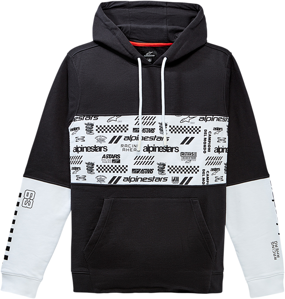 Sudadera con capucha ALPINESTARS Chaos - Negra - Grande 12305123010L