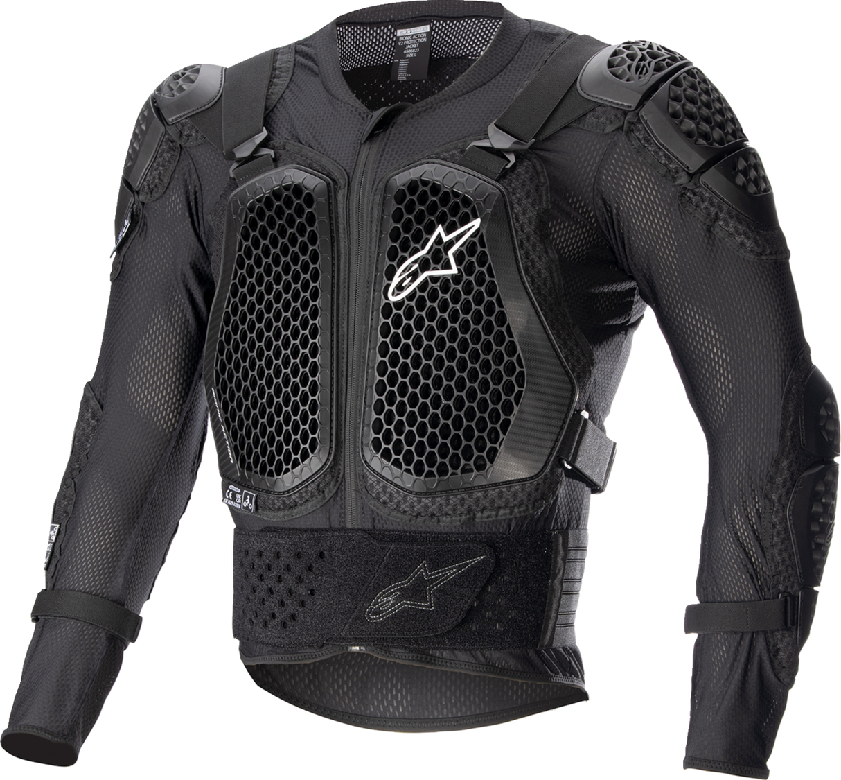 Chaqueta de protección ALPINESTARS Bionic Action V2 - Negra - 2XL 6506823-10-2X