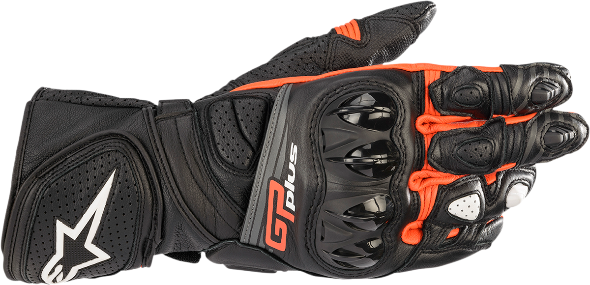 Guantes ALPINESTARS GP Plus R v2 - Negro/Rojo Fluo - 3XL 3556520-1030-3X