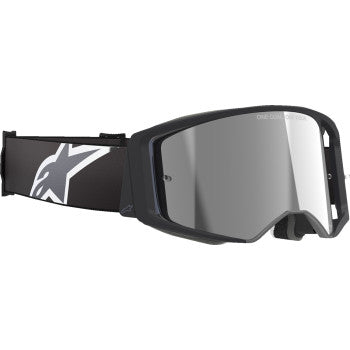 ALPINESTARS Goggles Supertech Goggles - Corp - Black/Gray - ABS Vision - Silver Mirror 5100325-1513