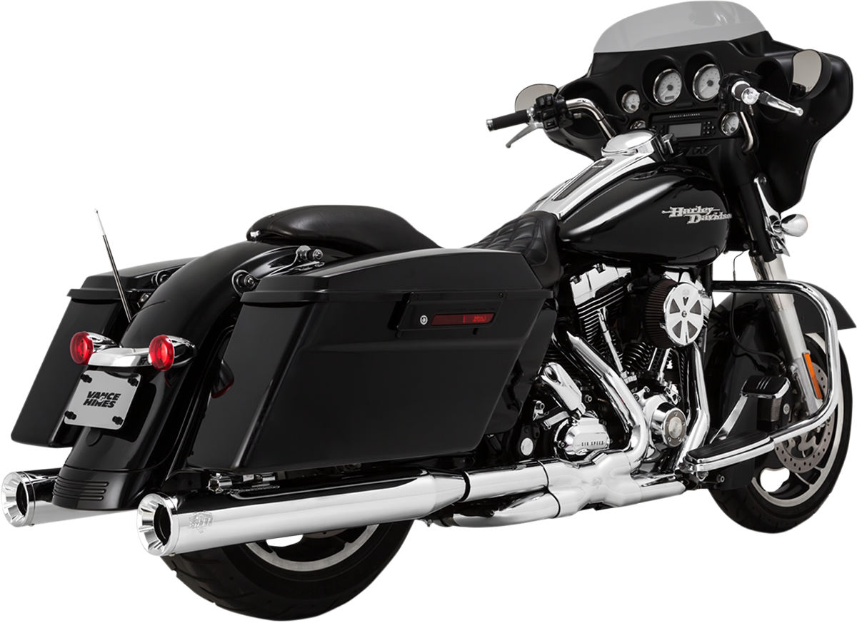 Silenciadores Eliminator de 4" VANCE & HINES - Cromados 16703