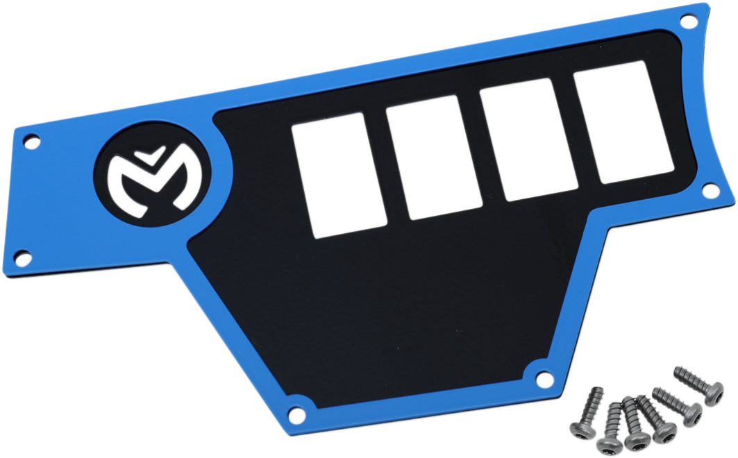 Placa de tablero MOOSE UTILITY - Grande - Izquierda - Azul - 100-4362-PU