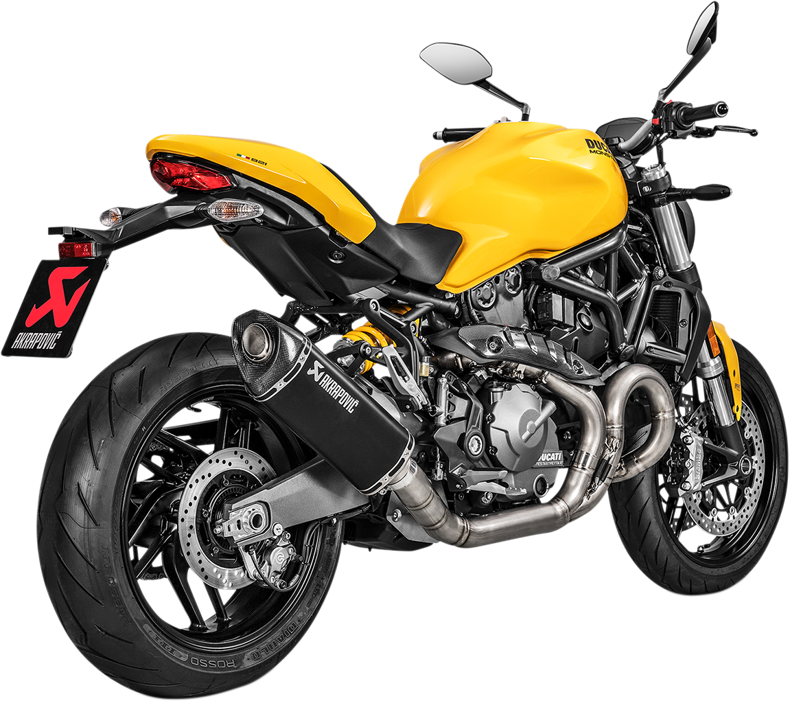 Silenciador AKRAPOVIC - Titanio Monster 821 /1200 2017-2020 S-D12SO8-RTBL 1811-3477