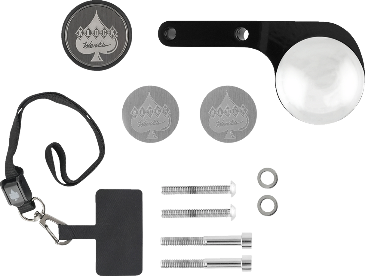 Soporte para interruptor KLOCK WERKS - iOmount™ - Challenger - Negro KWD-04-0608-B