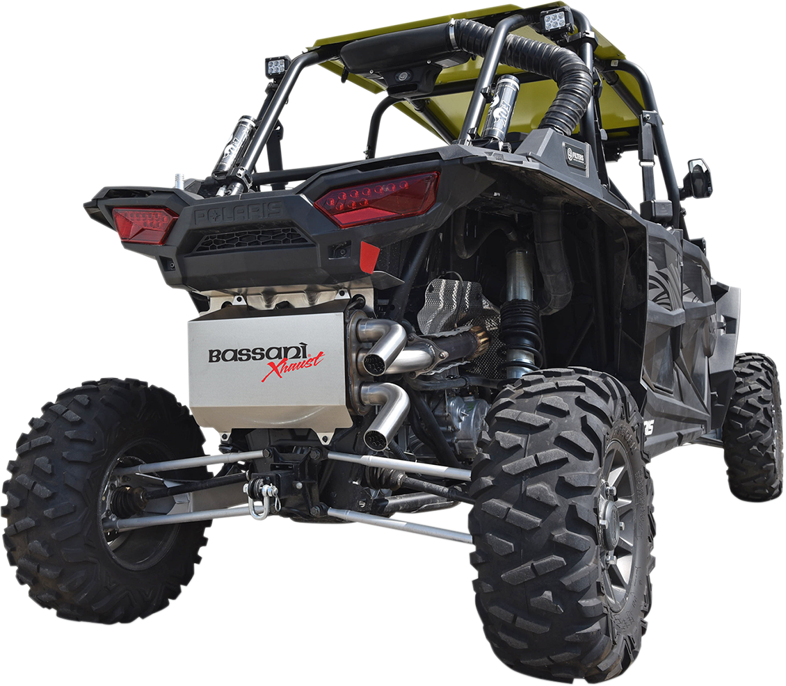 BASSANI XHAUST Muffler - Stainless Steel - RZR XP 1000 Turbo 2016-2018 6R1017T