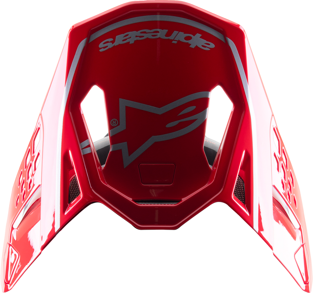 Visera ALPINESTARS Supertech M10 - Acumen - Rojo/Negro/Plata 8987323-3319