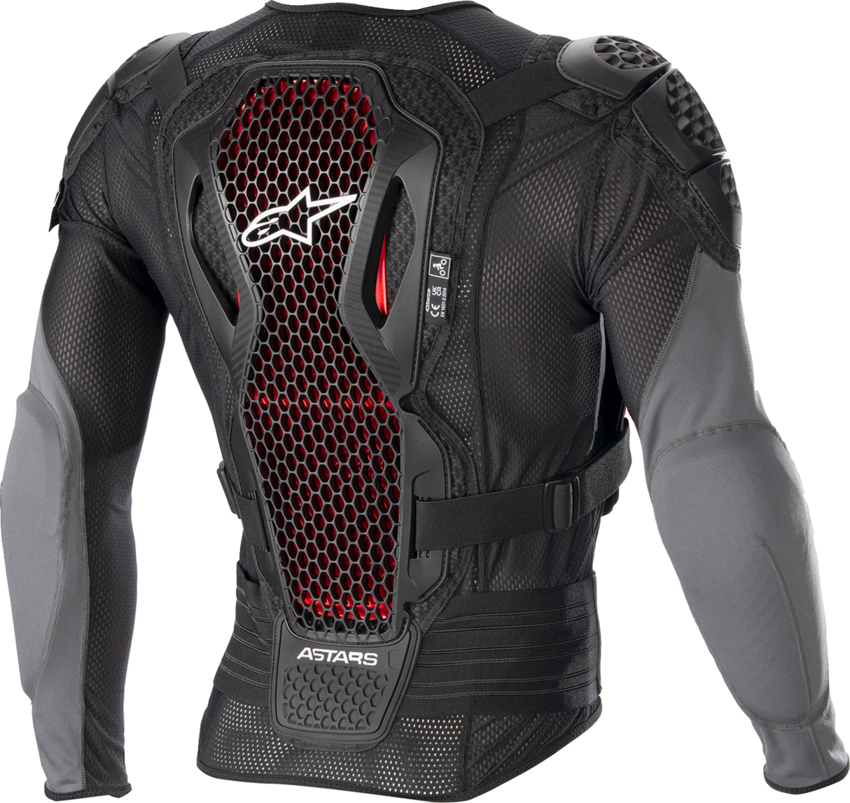 Chaqueta de protección ALPINESTARS Bionic Plus v2 - Negro/Antracita/Rojo - Talla pequeña 6506723-1036-S