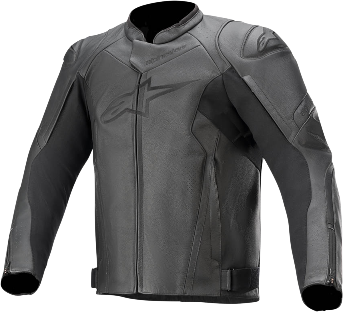 Chaqueta de cuero ALPINESTARS Faster v2 - Negra - Talla 38 EE. UU. / 48 UE 3103521-1100-48