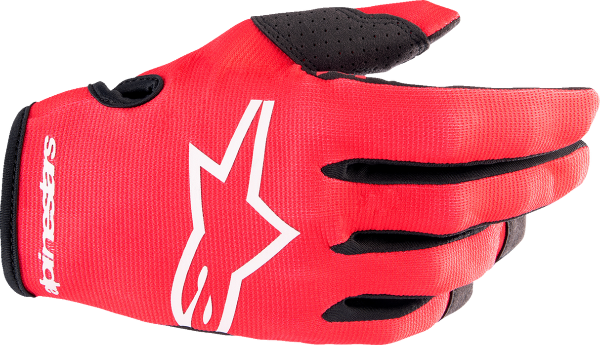 Guantes ALPINESTARS Youth Radar - Rojo/Blanco - Grande 3541823-3120-L