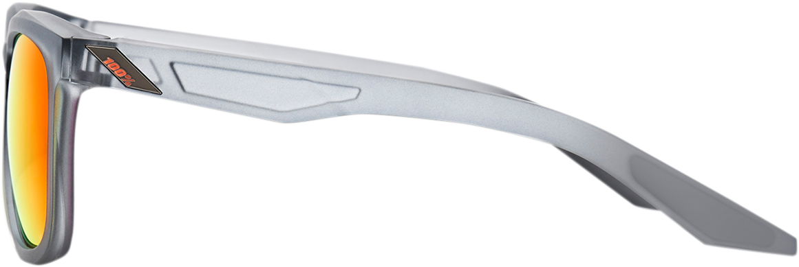 Gafas de sol 100% Hudson - Gris cristal - Espejo rojo 61028-255-43