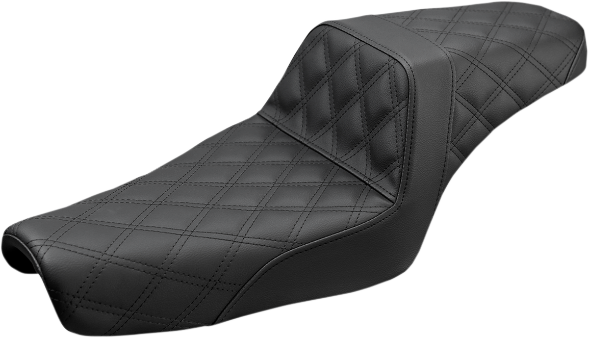 Asiento SADDLEMEN Step-Up - Costura de celosía completa - Negro - XL 807-11-175