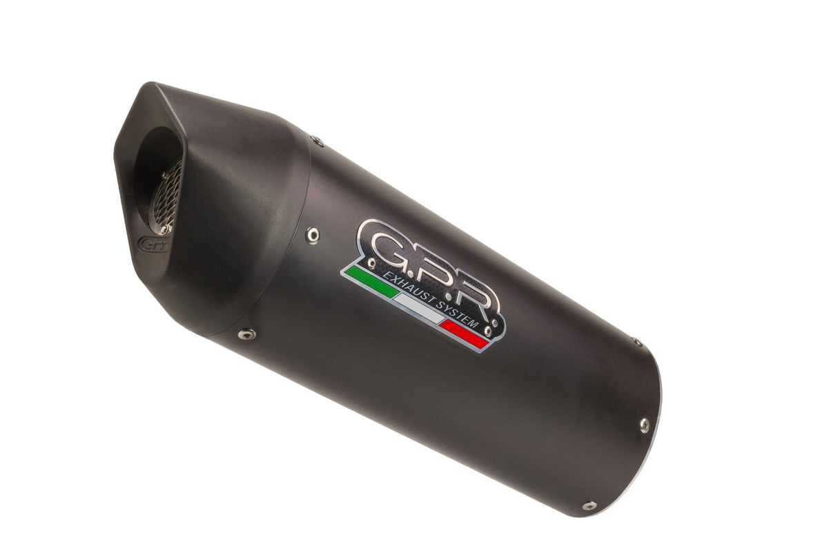 Sistema de escape GPR Fantic Motor XMF 125 2021-2024, Furore Evo4 Nero, escape slip-on con DB Killer extraíble, tubo de enlace y catalizador