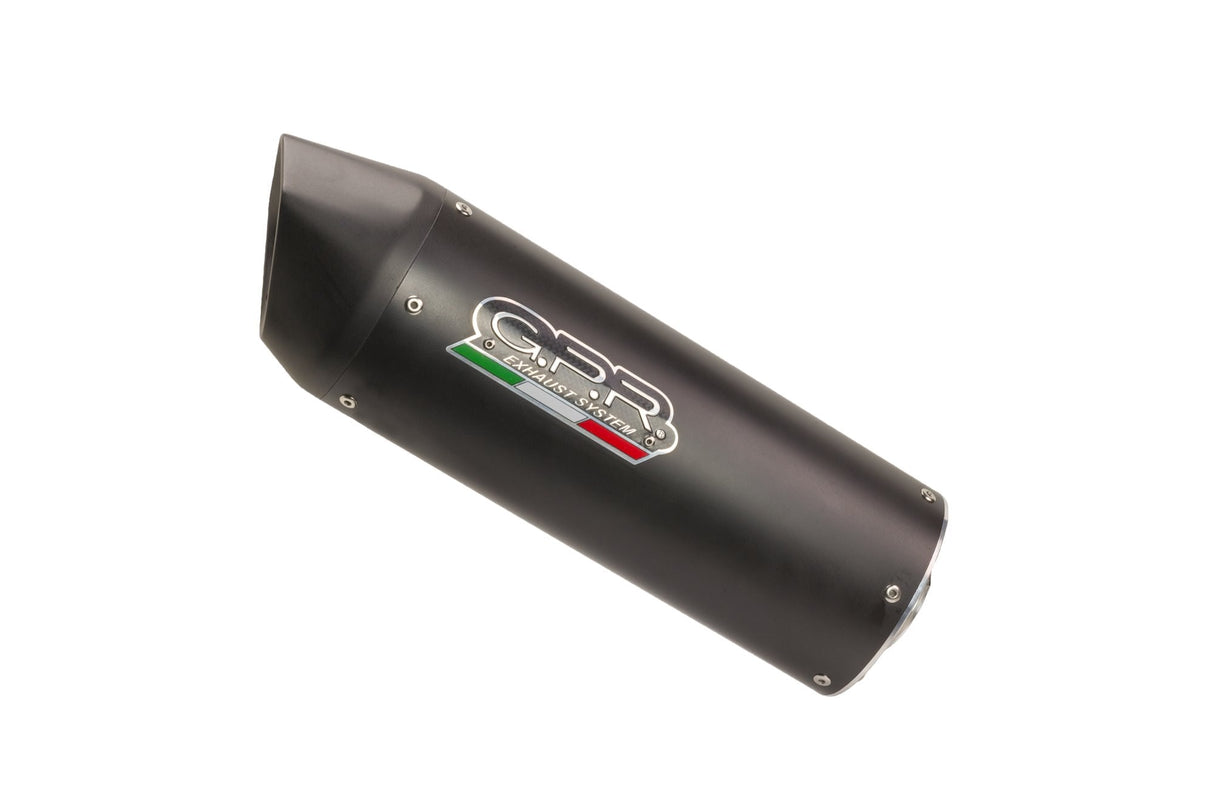 Sistema de escape GPR Fantic Motor XMF 125 2021-2024, Furore Evo4 Nero, escape slip-on con DB Killer extraíble, tubo de enlace y catalizador