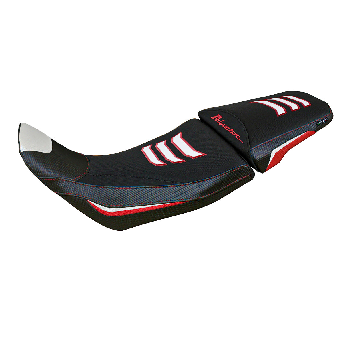 Honda Africa Twin 1100 ADV Sport 2020-2026 Seat Cover Tappezzeria Italia TPZ in White and Red SE