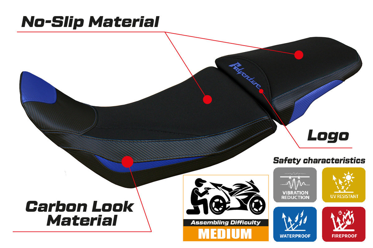 Honda Africa Twin 1100 2020-2026 Seat Cover TPZ Italia Blue