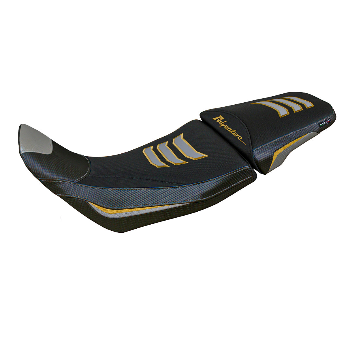 Honda Africa Twin 1100 2020-2026 Seat Cover Tappezzeria Italia TPZ in Grey and Gold SE