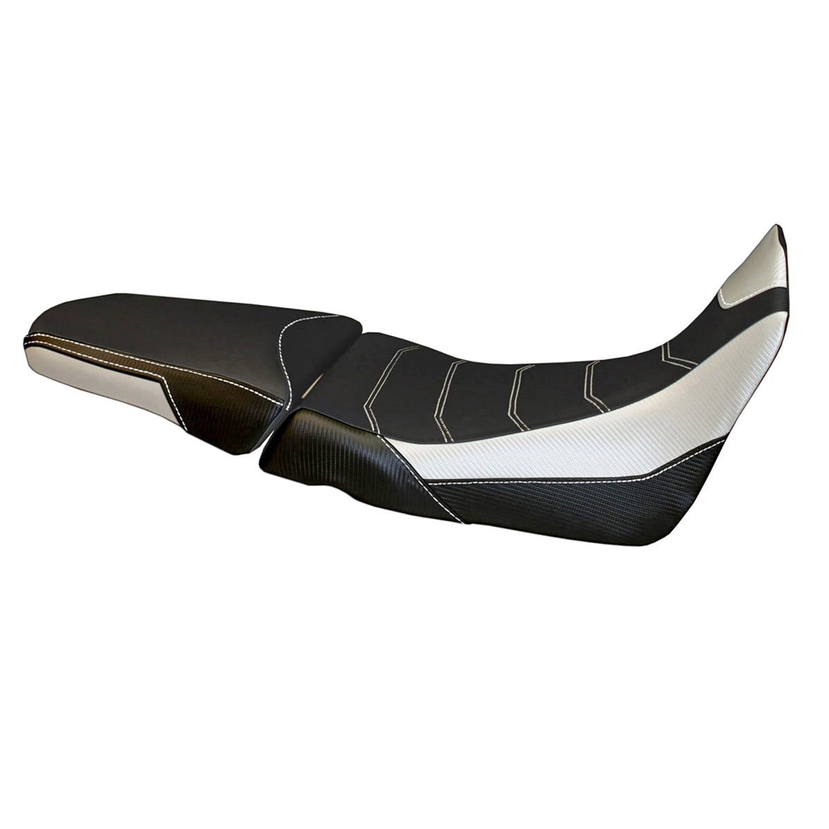 Funda de asiento para Honda Africa Twin 1000 2015-2019 Tappezzeria Italia TPZ Comfort en blanco
