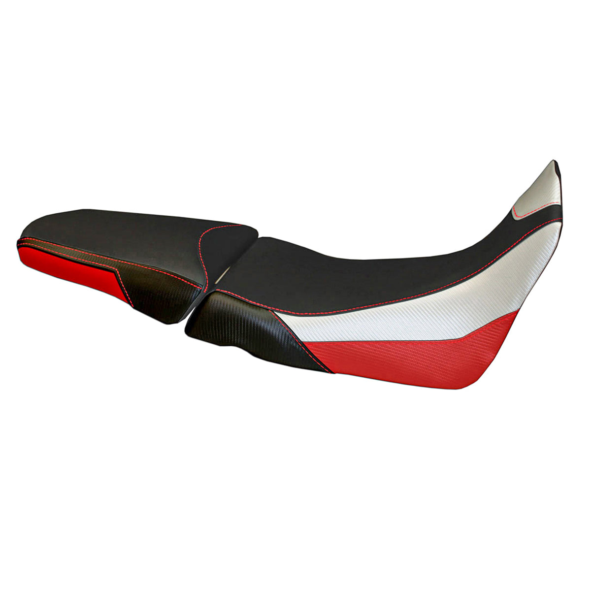 Funda de asiento para Honda Africa Twin 1000 2015-2019 Tappezzeria Italia TPZ en blanco y rojo