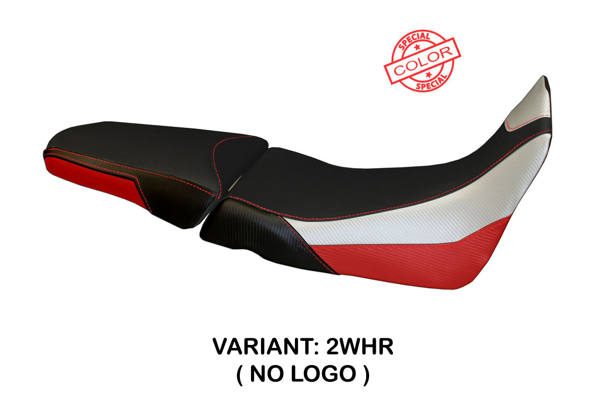 Funda de asiento para Honda Africa Twin 1000 2015-2019 Tappezzeria Italia TPZ en blanco y rojo