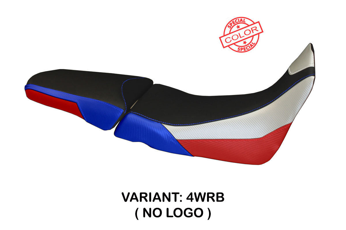 Honda Africa Twin 1000 2015-2019 Seat Cover Tappezzeria Italia TPZ in White, Red and Blue