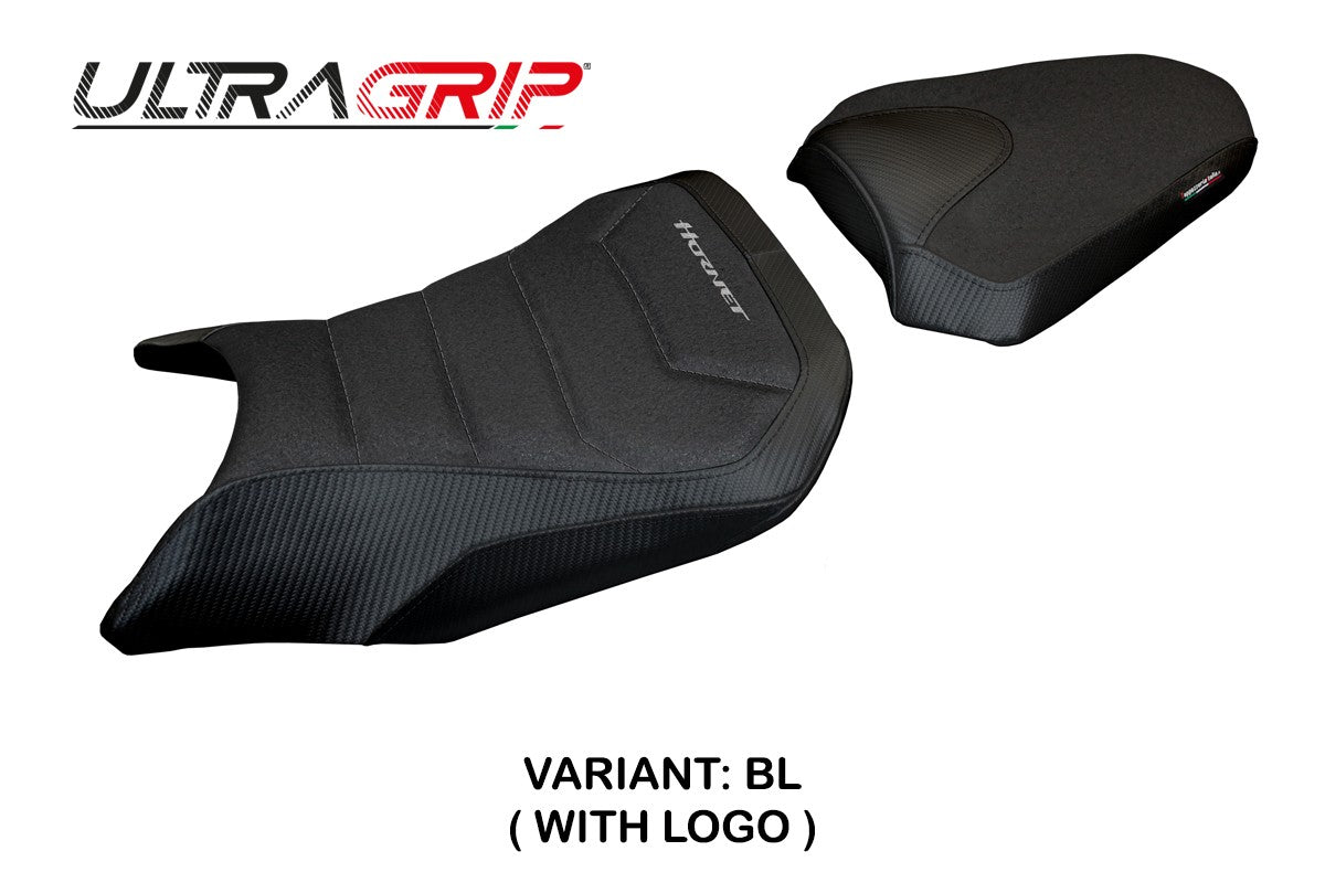 Funda de asiento Honda CB 500 Hornet 2024-2025 Tappezzeria Italia TPZ Ultragrip Negro