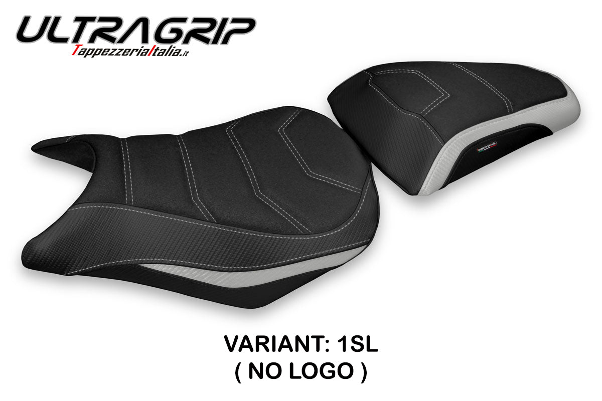 Funda de asiento Honda CB500F 2012-2015 Tappezzeria Italia TPZ Ultragrip en plata y negro