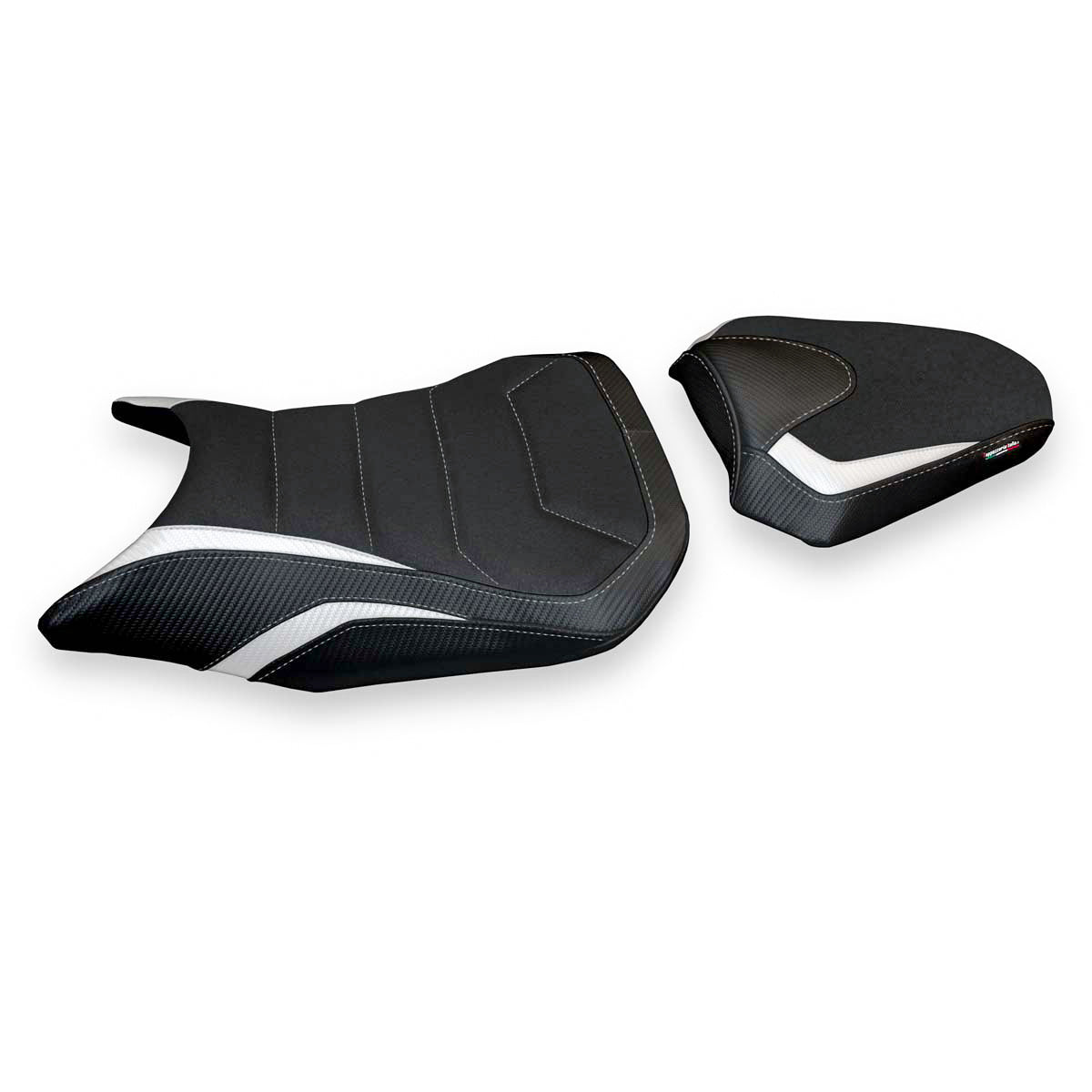 Funda de asiento Honda CB500F 2016-2023 Tappezzeria Italia TPZ Ultragrip en blanco