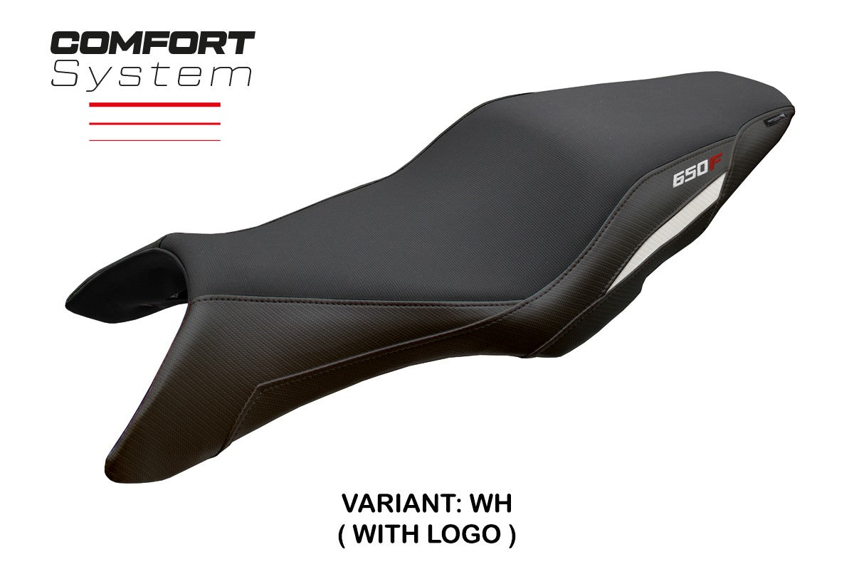Honda CB650F 2014 2015 2016 2017 2018 Seat Cover Tappezzeria Italia TPZ Comfort White Black