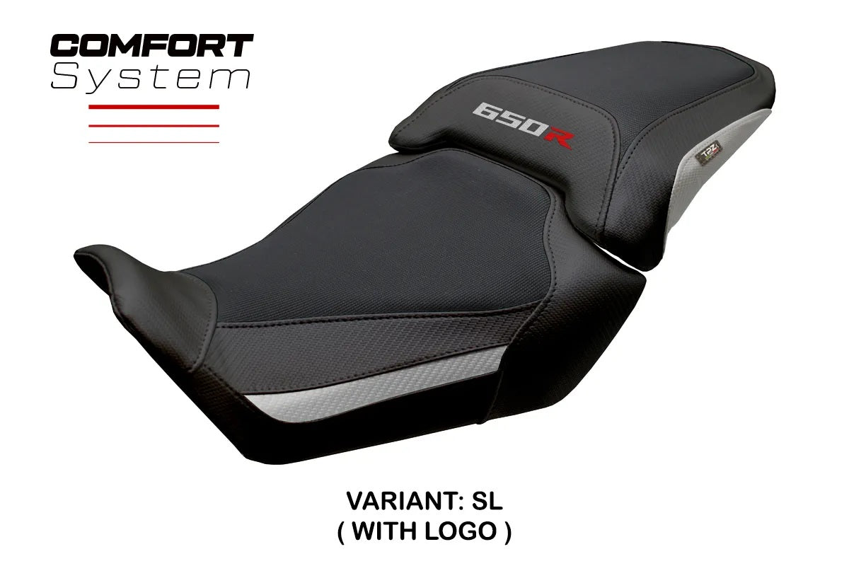Honda CB650R 2024-2026 Seat Cover TPZ Italia Comfort Silver Black