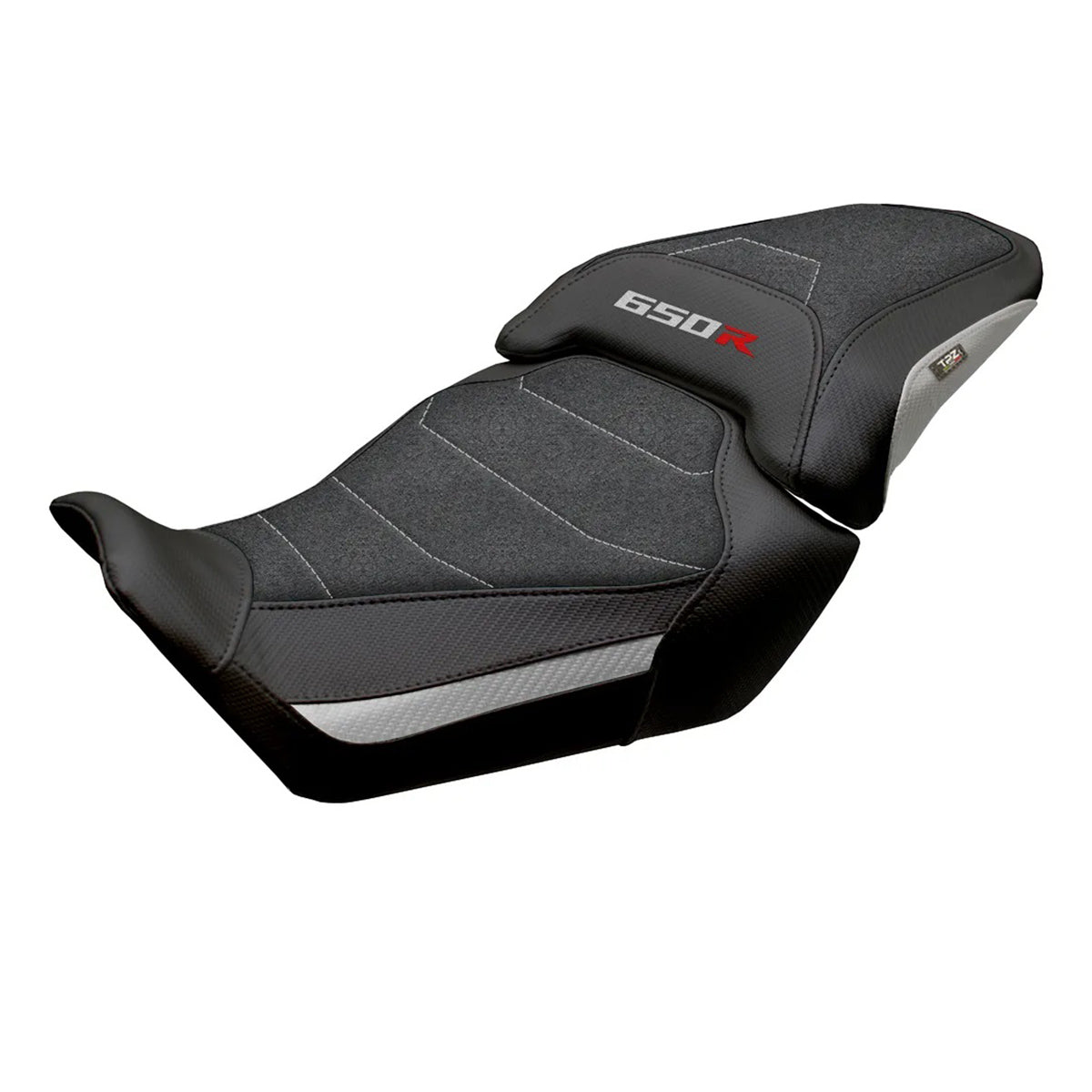 Honda CB650R 2024-2026 Seat Cover TPZ Italia Ultragrip Silver Black