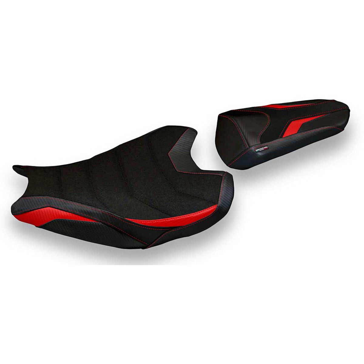 Funda de asiento Honda CBR1000RR 2017-2024 Tappezzeria Italia TPZ Ultragrip en rojo y negro