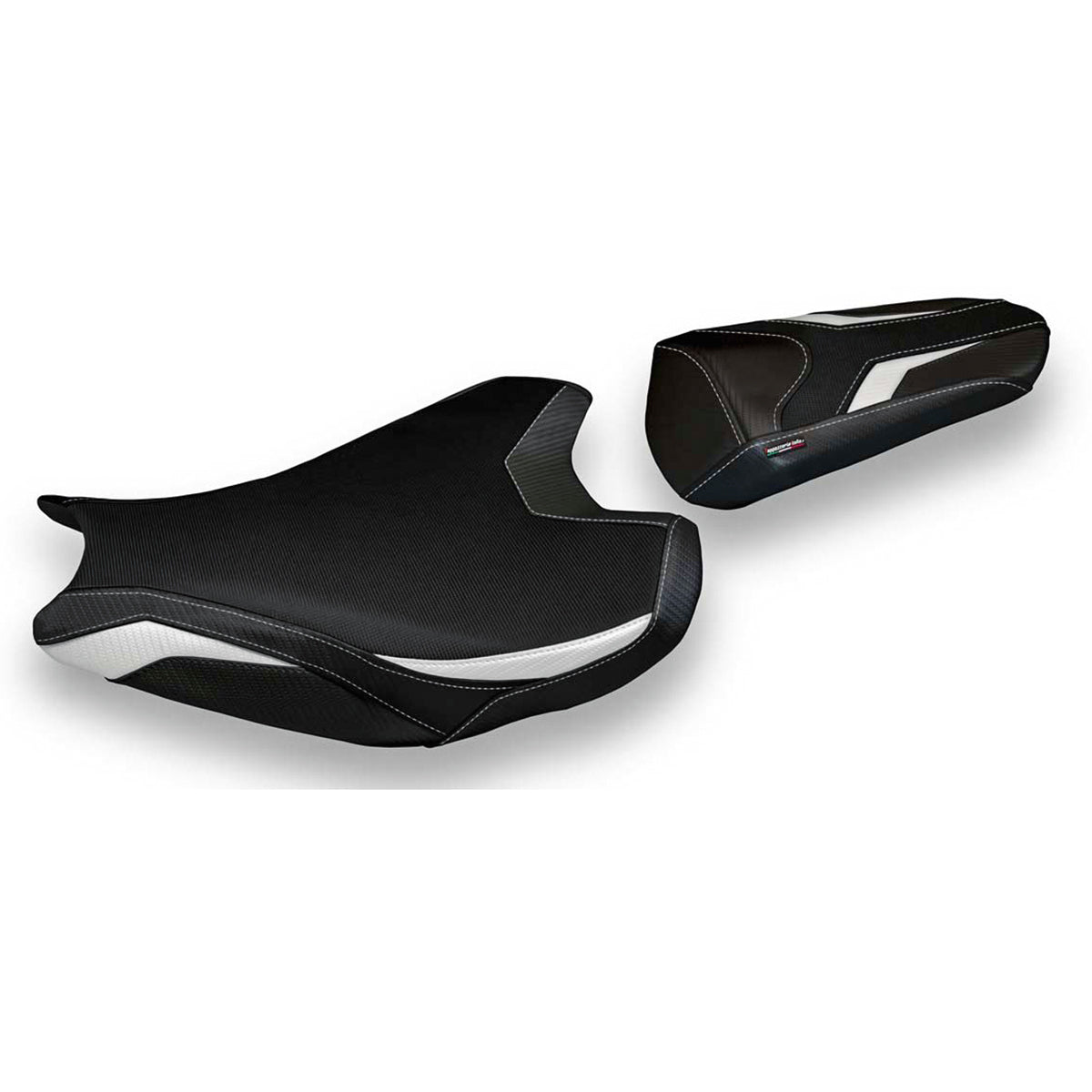 Funda de asiento para Honda CBR1000RR 2017-2024 Tappezzeria Italia TPZ en blanco y negro