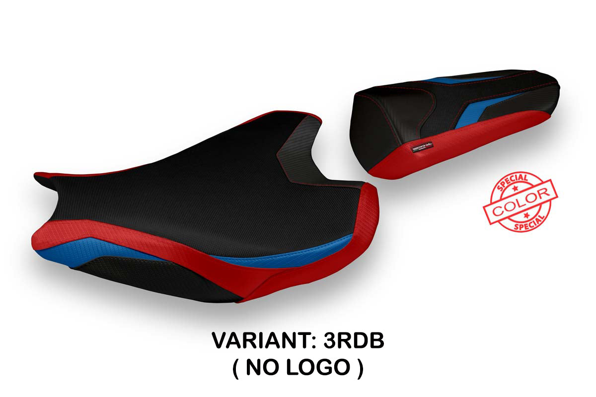Funda de asiento Honda CBR1000RR 2017-2024 Tappezzeria Italia TPZ en rojo y azul