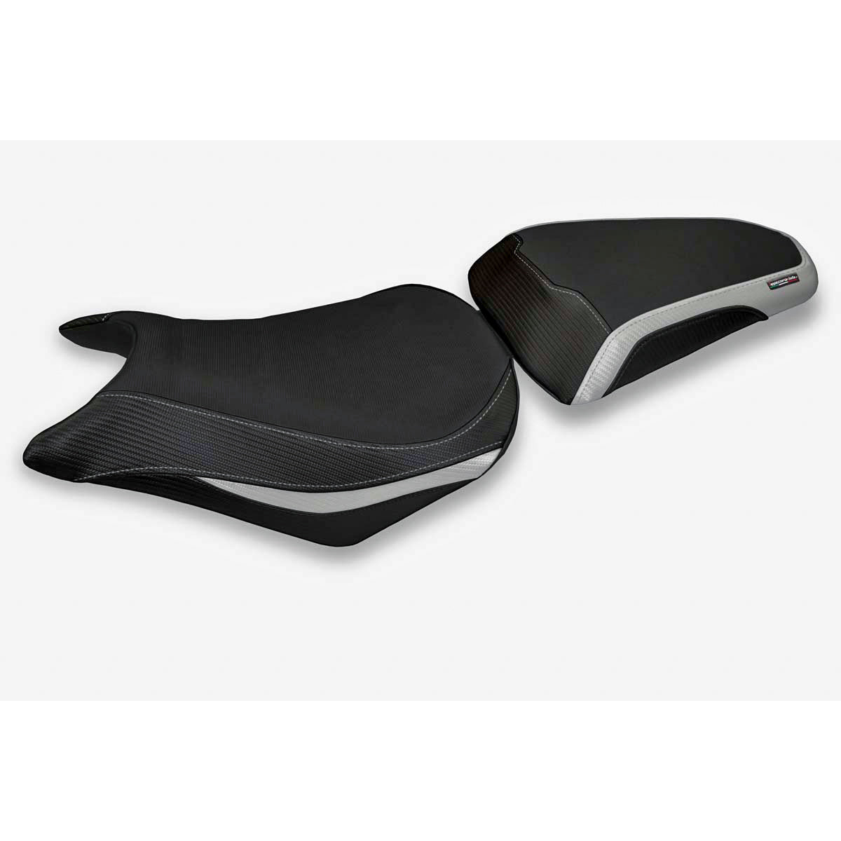Funda de asiento Honda CBR500R 2012-2016 Tappezzeria Italia TPZ en plata y negro