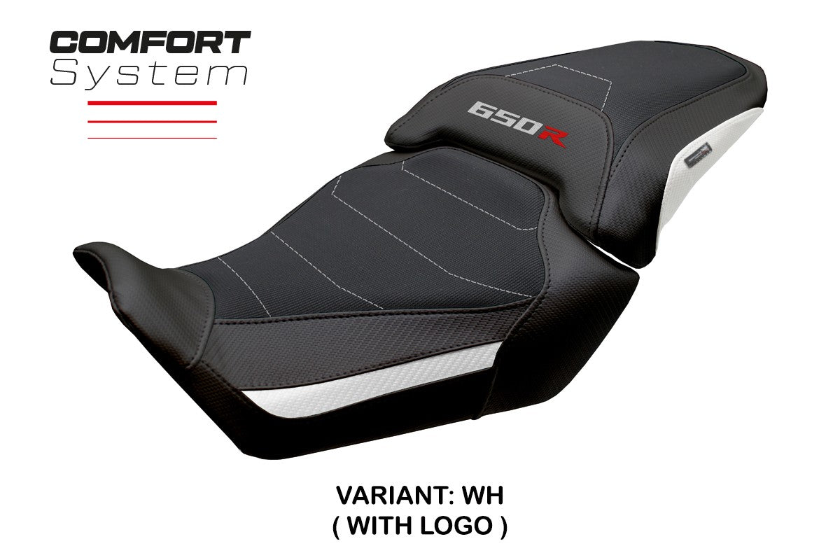 Honda CBR650R 2024-2025 Seat Cover Tappezzeria Italia TPZ Comfort White Black