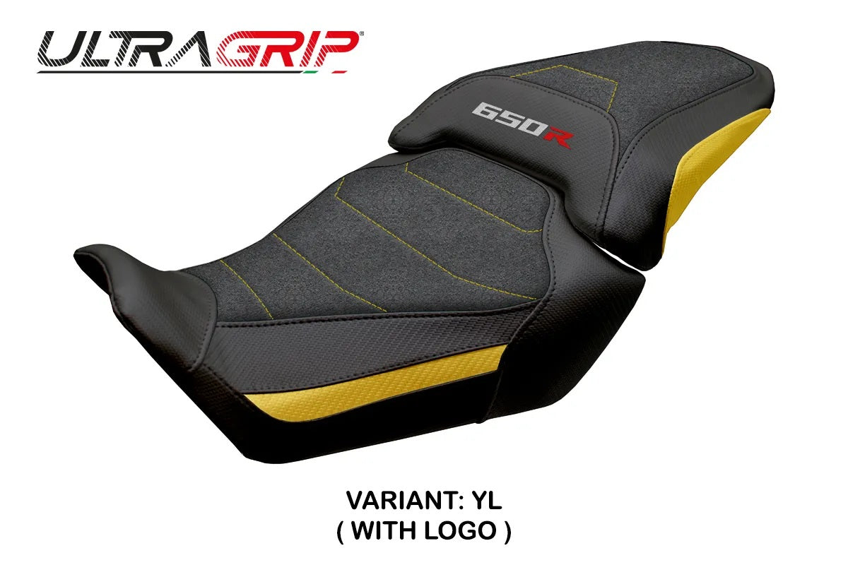 Honda CBR650R 2024-2026 Seat Cover TPZ Italia Ultragrip Yellow Black