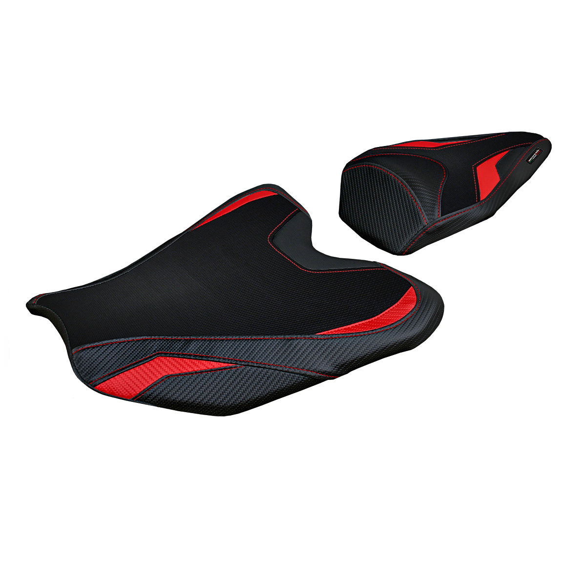 Funda de asiento para Honda CBR1000RR-R Fireblade 2020-2025 Tappezzeria Italia TPZ en rojo y negro
