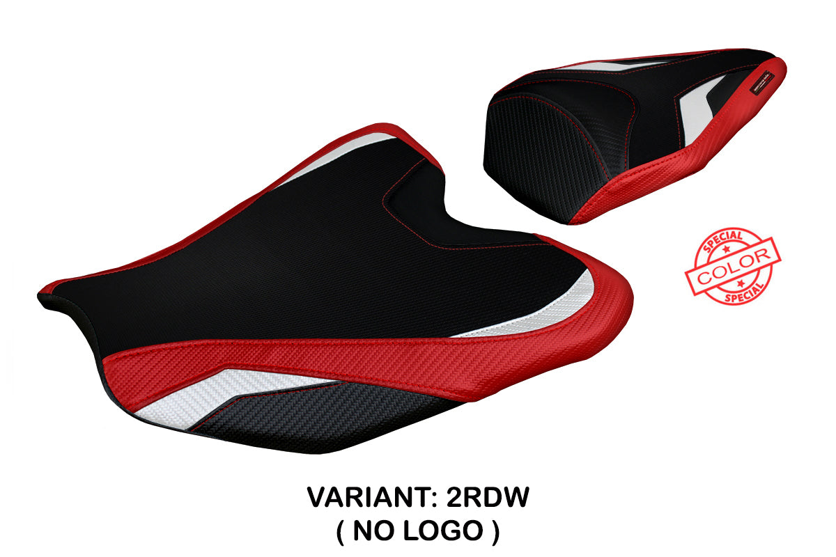 Funda de asiento para Honda CBR1000RR-R Fireblade 2020-2025 Tappezzeria Italia TPZ en rojo y blanco