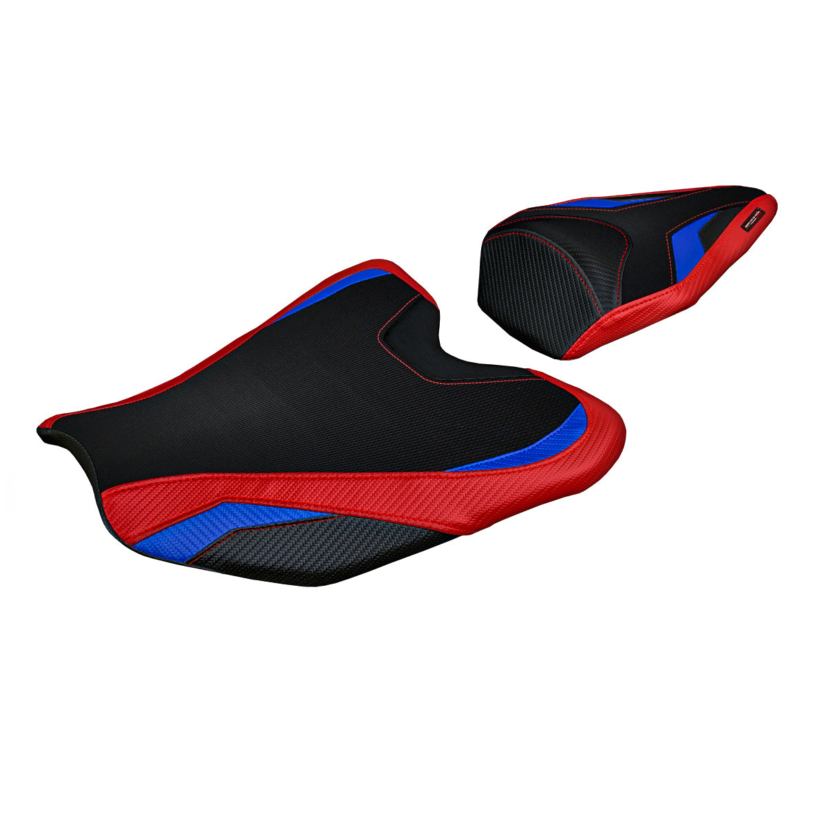 Funda de asiento para Honda CBR1000RR-R Fireblade 2020-2025 Tappezzeria Italia TPZ en rojo y azul