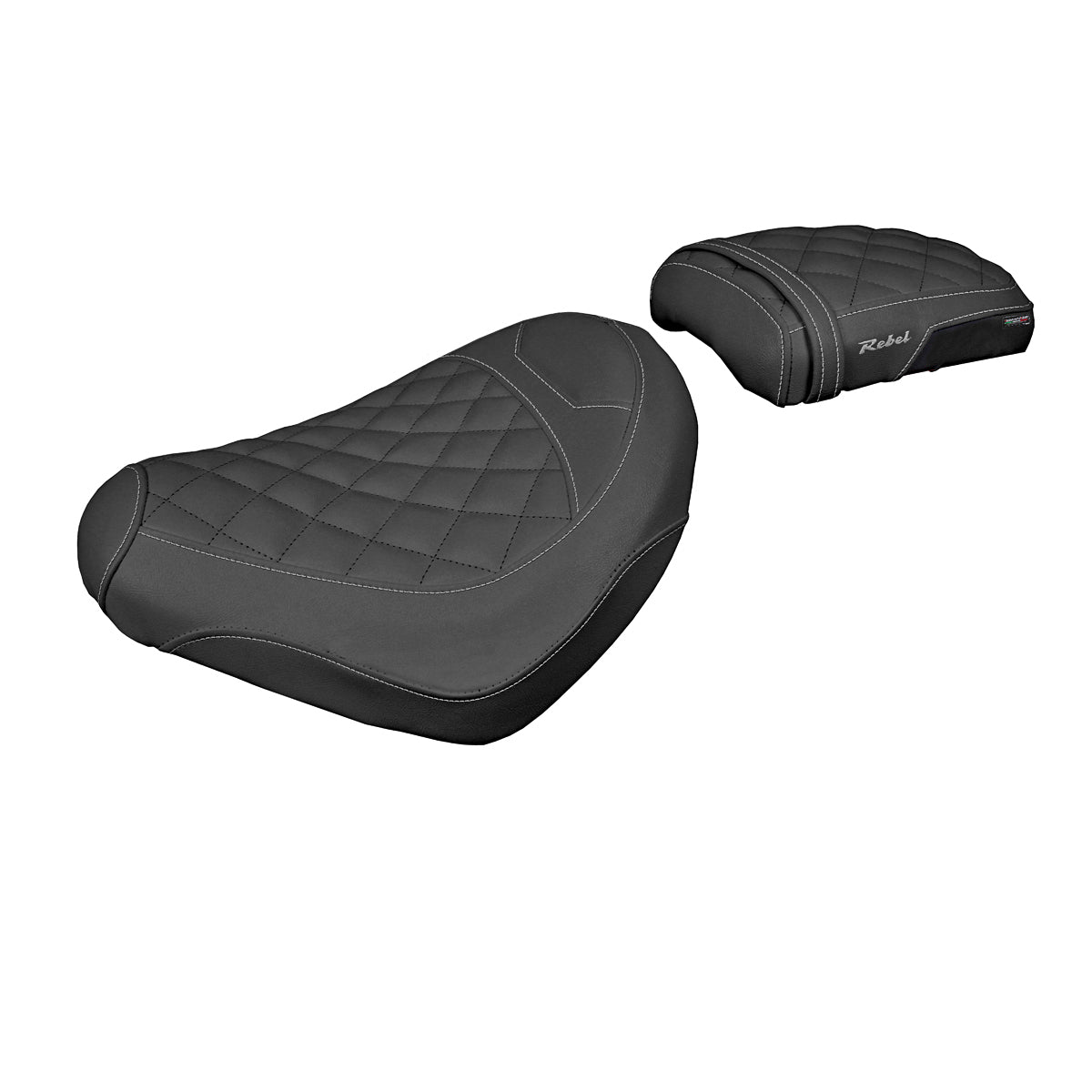 Funda de asiento para Honda CMX 1100 Rebel 2022-2025 Tappezzeria Italia TPZ Comfort en Black Diamond