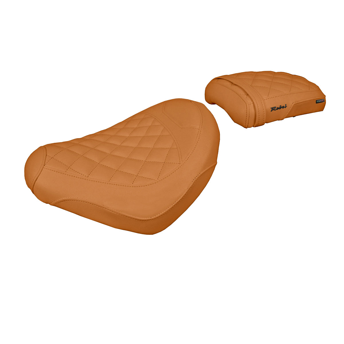 Honda CMX 500 Rebel 2017-2025 Seat Cover Tappezzeria Italia TPZ in Camel Diamond Stitch